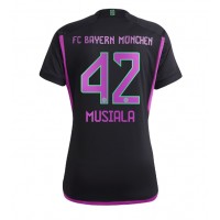 Billiga Bayern Munich Jamal Musiala #42 Borta fotbollskläder Dam 2023-24 Kortärmad